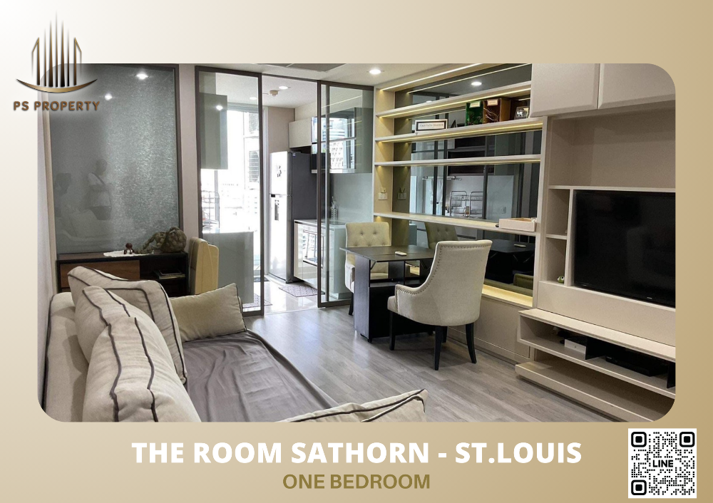 ให้เช่าคอนโดสาทร นราธิวาส : ให้เช่า 🔥The Room Sathorn - STUDIO.Louis🔥 ห้องสวย วิวไอคอนสยาม ตกแต่งเฟอร์และเครื่องใช้ครบ 🚆 ใกล้ BTS เซนต์หลุยส์