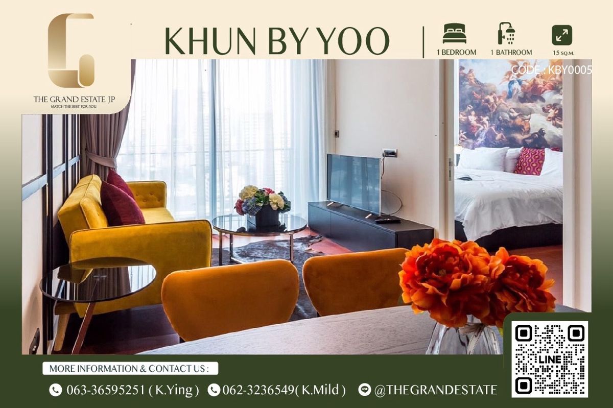 For RentCondoSukhumvit, Asoke, Thonglor : ⭐️Khun by yoo⭐️ For rent, 1 bedroom, size 70sqm, luxury condo in the center of Thonglor.