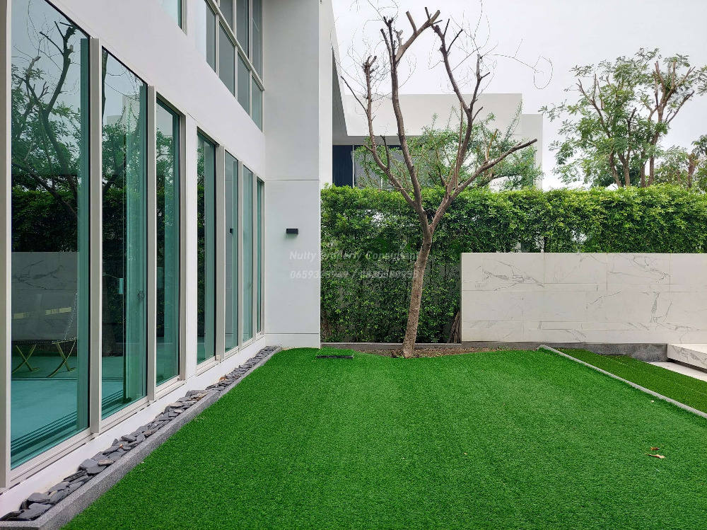 For SaleHouseBangna, Bearing, Lasalle : VIVE Bangna, Super Luxury detached house, Modern style, corner unit close to nature, common garden and swimming pool.