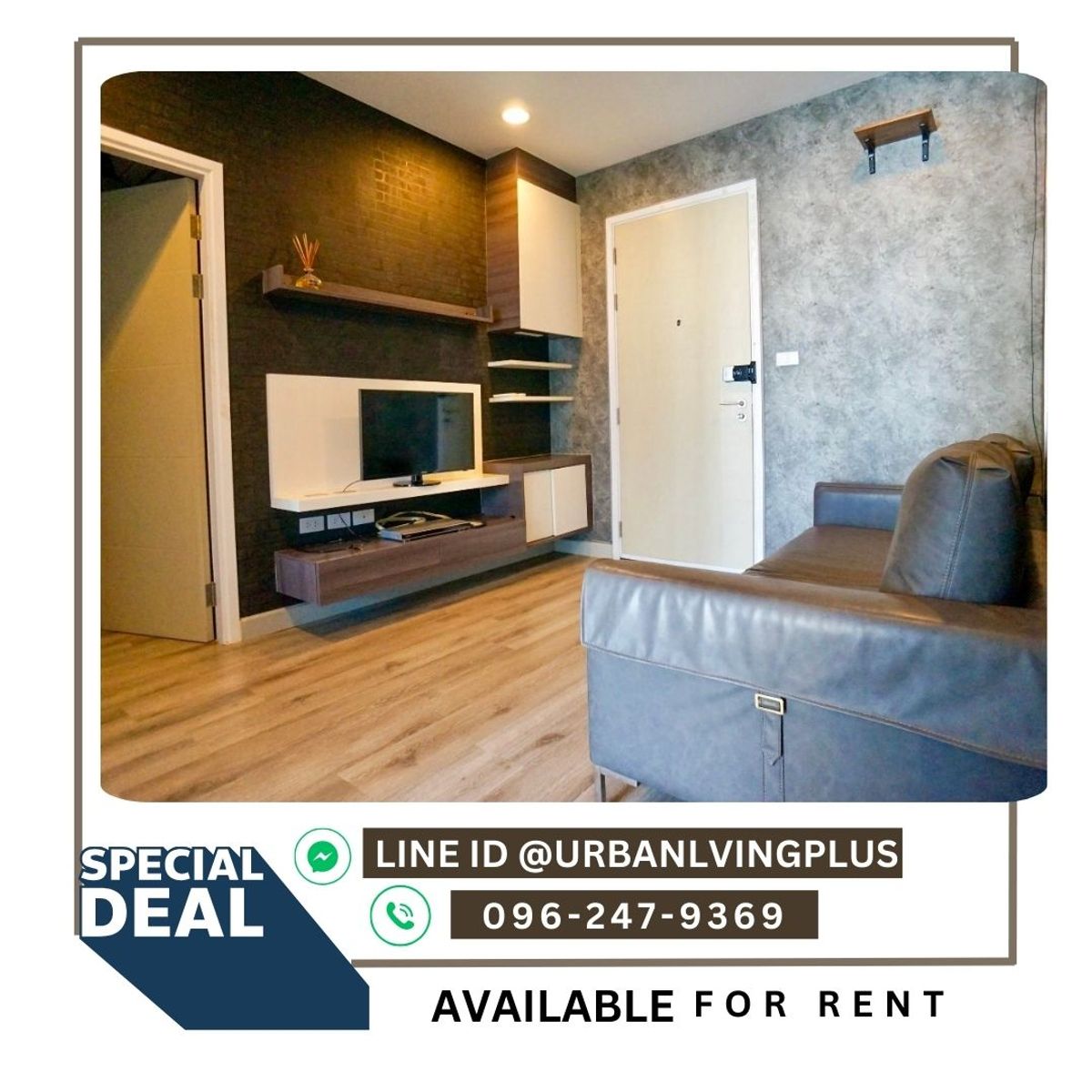 ให้เช่าคอนโดสาทร นราธิวาส : ( U20250213100 ) Tel/Line 096-2479369 / ให้เช่า Centric Sathorn St.louis Condo , 1 ห้องนอน, 1 ห้องน้ำ, 36.7 ตร.ม. ห้องสวย, ราคาพิเศษ!!