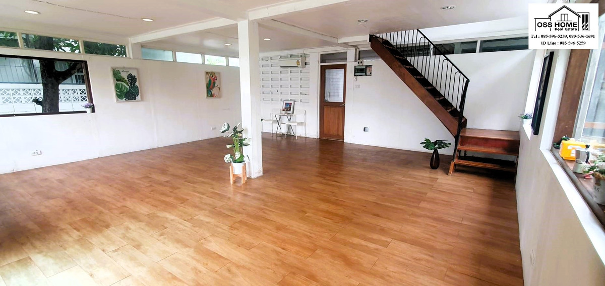 For RentHouseOnnut, Udomsuk : For rent, 2-story detached house, Mittraphap Village, Soi On Nut 46, Sukhumvit 77 area, empty house, suitable for living, near BTS station, near shopping malls.