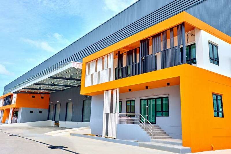 ให้เช่าโรงงานสมุทรปราการ สำโรง : ให้เช่าโรงงานพร้อมสำนักงาน พื้นที่สีม่วง เทพารักษ์ - บางนา-ตราด บางพลี สมุทรปราการ BRE19000