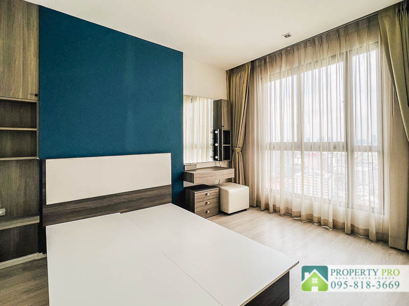 ขายคอนโดรัชดา ห้วยขวาง : ขาย คอนโด Quinn รัชดา 17 แบบ 1 ห้องนอน 52 ตรม ชั้นสูง ห้องสวย เฟอร์นิเจอร์ครบ มีเครื่องซักผ้า ใกล้ MRT สุทธิสาร รัชดาภิเษก ห้วยขวาง : SL23S-018