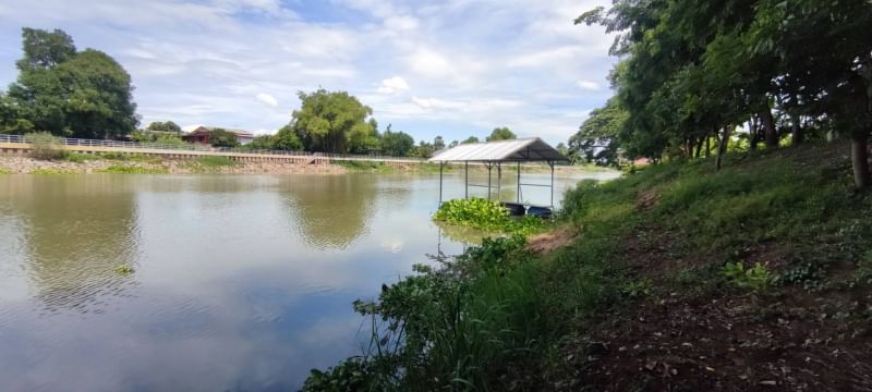 ขายที่ดินสุพรรณบุรี : ขาย บ้านพร้อมที่ดิน 5 ไร่ 35 ตารางวา ตำบล ย่านยาว อำเภอ สามชุก จังหวัด สุพรรณบุรี ติดถนน 3057  ติดแม่น้ำท่าจีน  ถมแล้ว พร้อมบ้านชั้นเดียว 3 ห้องนอน 3 ห้องน้ำ เฟอร์นิเจอร์บิ้วอิน พร้อมเครื่องใช้ไฟฟ้า ล้อมรั้วเรียบร้อย