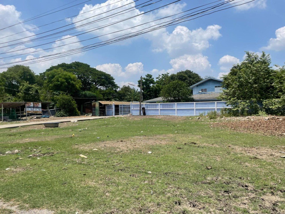 ขายที่ดินรัตนาธิเบศร์ สนามบินน้ำ พระนั่งเกล้า : ที่ดิน ติดถนนสามัคคี 34 / 8 ไร่ 76 ตารางวา (ขาย), Land Samakkhi Road 34 / 8 Rai 76 Square Wa (FOR SALE) AOM006