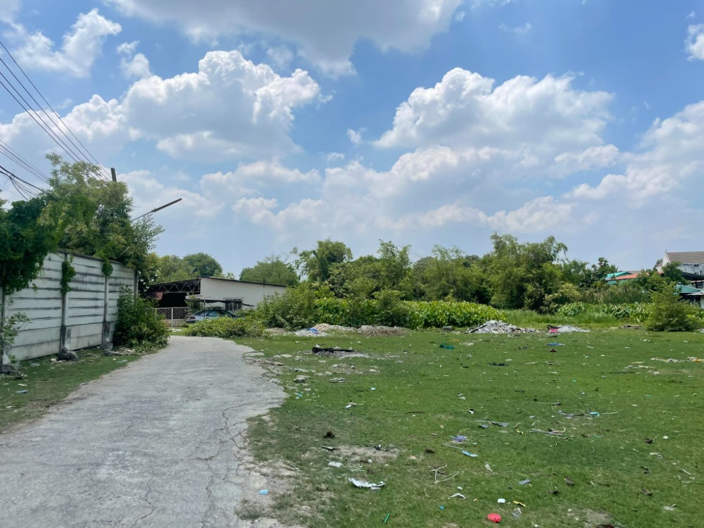 ขายที่ดินรัตนาธิเบศร์ สนามบินน้ำ พระนั่งเกล้า : ที่ดิน ติดถนนสามัคคี 34 / 8 ไร่ 76 ตารางวา (ขาย), Land Samakkhi Road 34 / 8 Rai 76 Square Wa (FOR SALE) AOM006