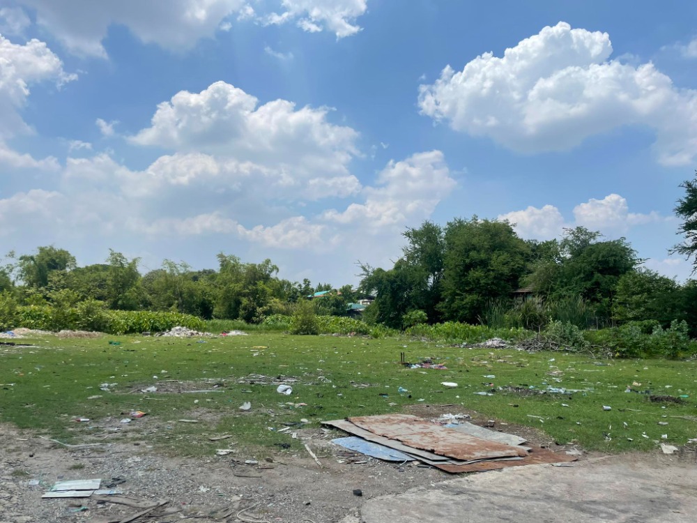 ขายที่ดินรัตนาธิเบศร์ สนามบินน้ำ พระนั่งเกล้า : ที่ดิน ติดถนนสามัคคี 34 / 8 ไร่ 76 ตารางวา (ขาย), Land Samakkhi Road 34 / 8 Rai 76 Square Wa (FOR SALE) AOM006