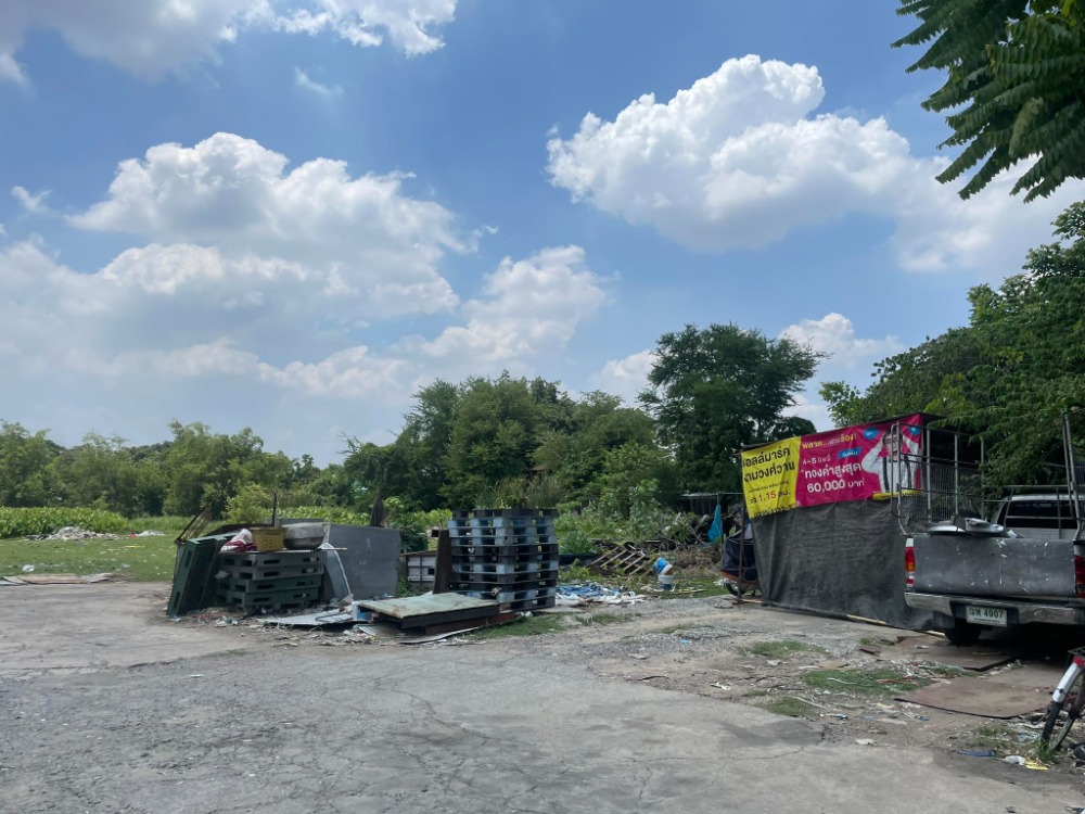 ขายที่ดินรัตนาธิเบศร์ สนามบินน้ำ พระนั่งเกล้า : ที่ดิน ติดถนนสามัคคี 34 / 8 ไร่ 76 ตารางวา (ขาย), Land Samakkhi Road 34 / 8 Rai 76 Square Wa (FOR SALE) AOM006