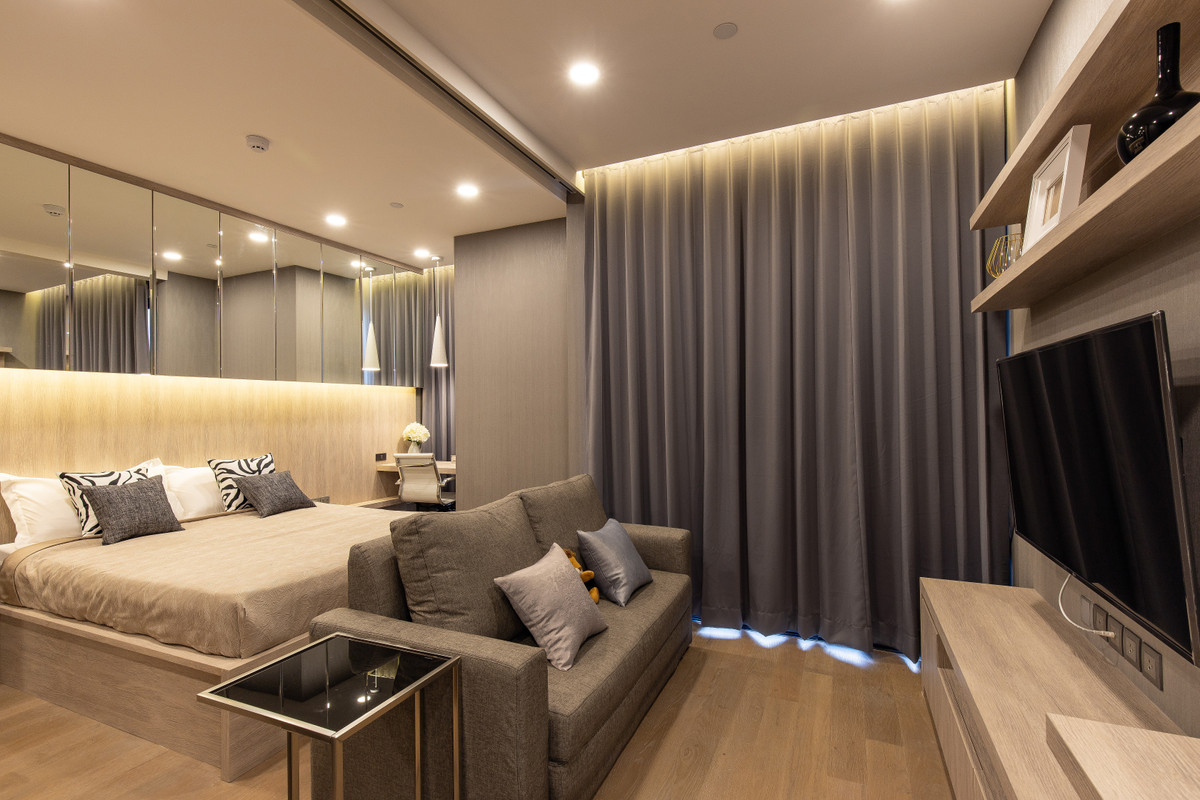 ให้เช่าคอนโดสยาม จุฬา สามย่าน : High Floor , 1bed 34sqm Ashton Chula Fullyfurnish 27,000 thb