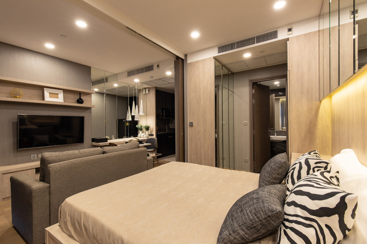 ให้เช่าคอนโดสยาม จุฬา สามย่าน : High Floor , 1bed 34sqm Ashton Chula Fullyfurnish 27,000 thb