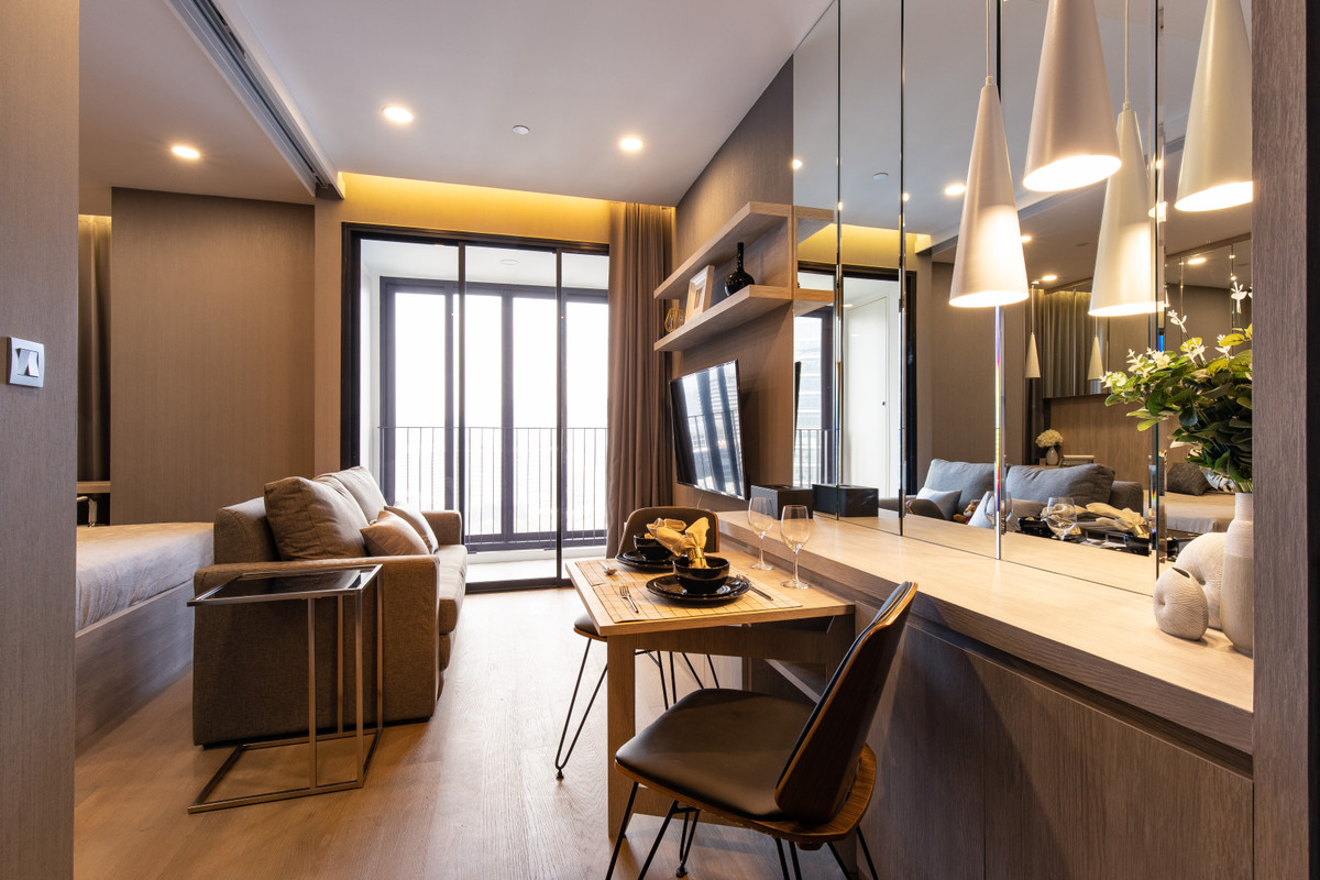 ให้เช่าคอนโดสยาม จุฬา สามย่าน : High Floor , 1bed 34sqm Ashton Chula Fullyfurnish 27,000 thb