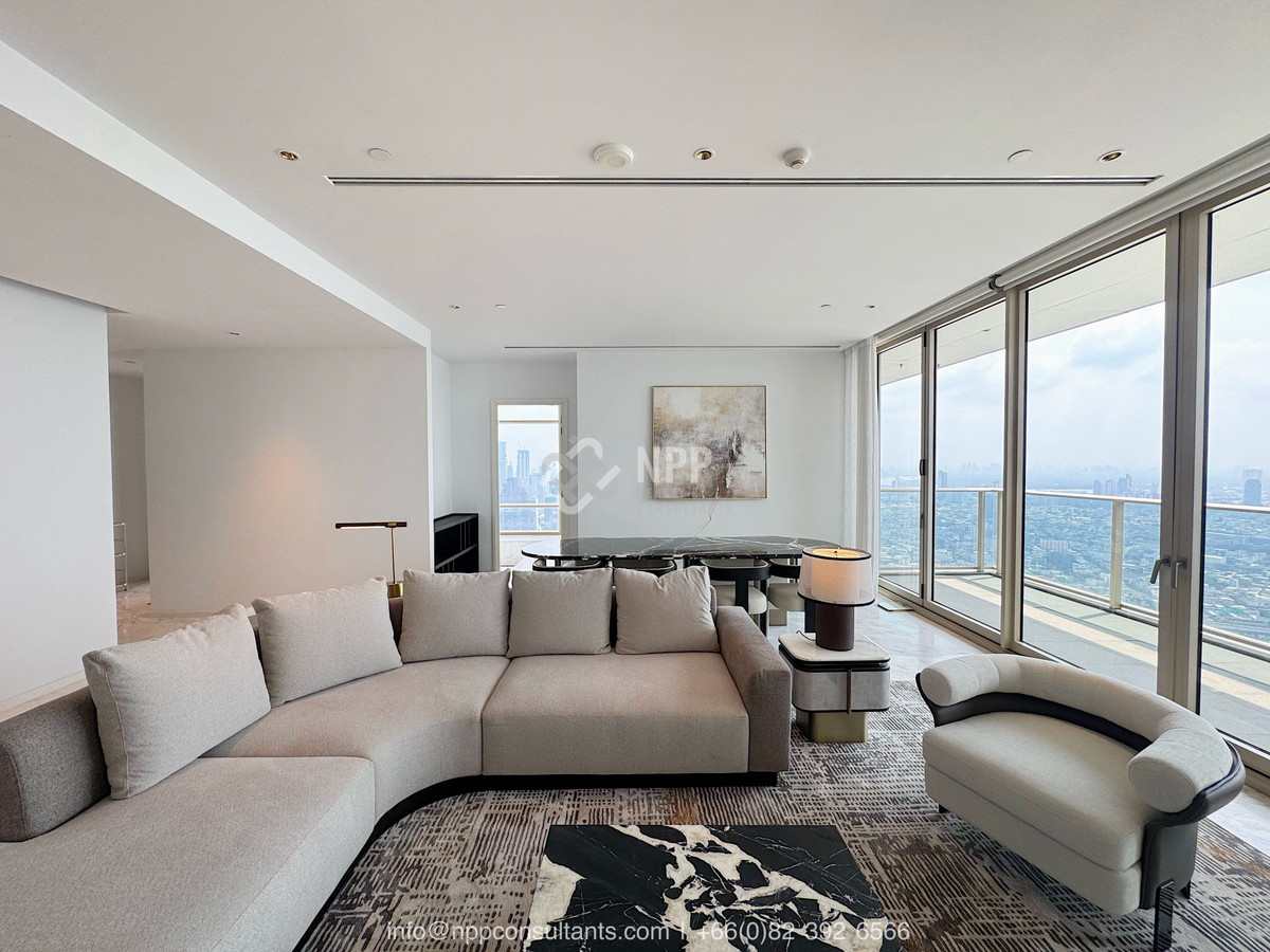 ให้เช่าคอนโดสาทร นราธิวาส : Four Season Private Residences Bangkok - 4b 5b