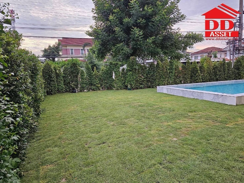 For SaleHousePathum Thani,Rangsit, Thammasat : Corner house for sale, Chaiyaphruek, Rangsit, Khlong 4, with pool, newly renovated house. Rangsit-Nakhon Nayok Rd., Thanyaburi, Pathum Thani