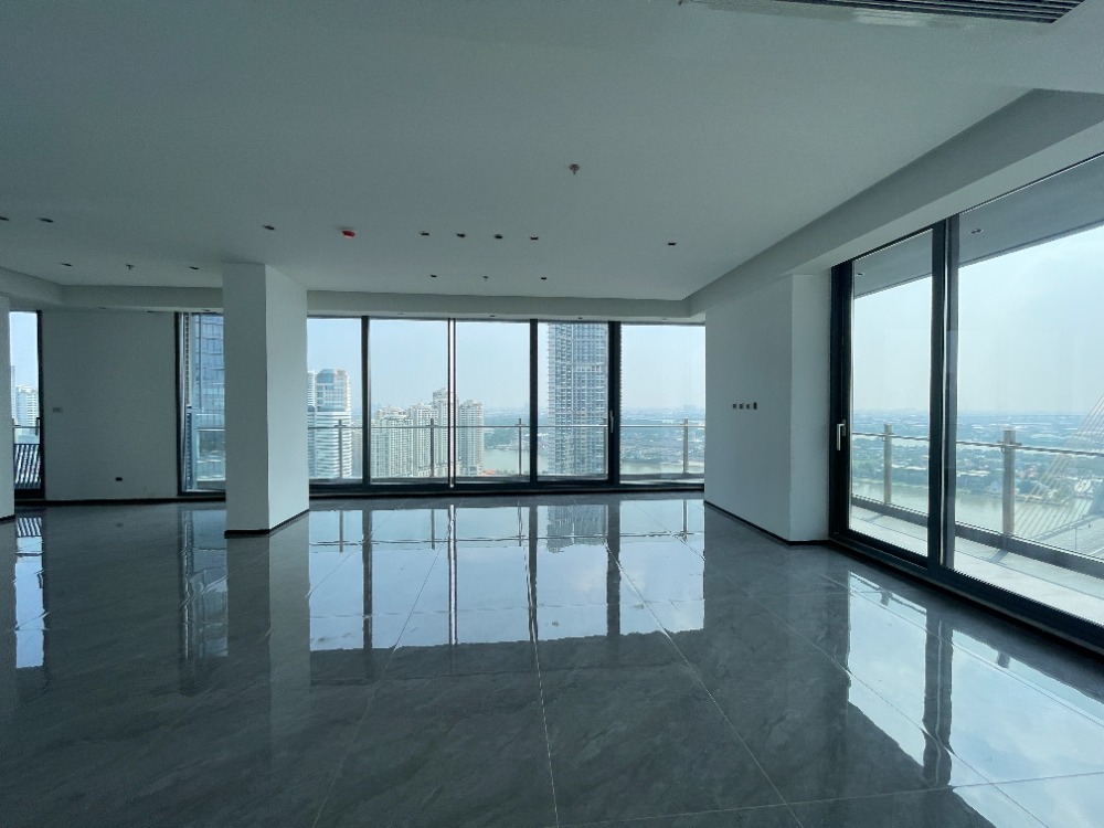 For SaleCondoRama3 (Riverside),Satupadit : For sale, luxury condo, Chao Phraya River view, Sapphire Luxury Condo, Sathorn-Rama 3, 30th floor, Penthouse room, 3 bedrooms, 4 bathrooms, usable area 206.22 sq m.