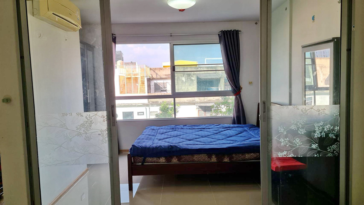 For RentCondoNonthaburi, Bang Yai, Bangbuathong : For rent, D condo Rattanathibet, near MRT Sai Ma, cheapest room.