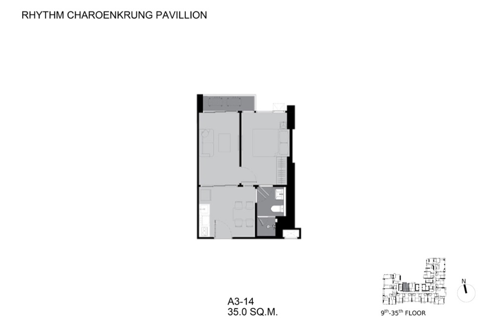 ขายคอนโดสาทร นราธิวาส : 🔥 ขายห้องแต่งพร้อมอยู่ 𝙍𝙝𝙮𝙩𝙝𝙢 𝘾𝙝𝙖𝙡𝙤𝙚𝙣𝙠𝙧𝙪𝙣𝙜 𝙋𝙖𝙫𝙞𝙡𝙡𝙞𝙤𝙣 6.67MB 1Br 1Bth 35sq.m. Tel.0959415999