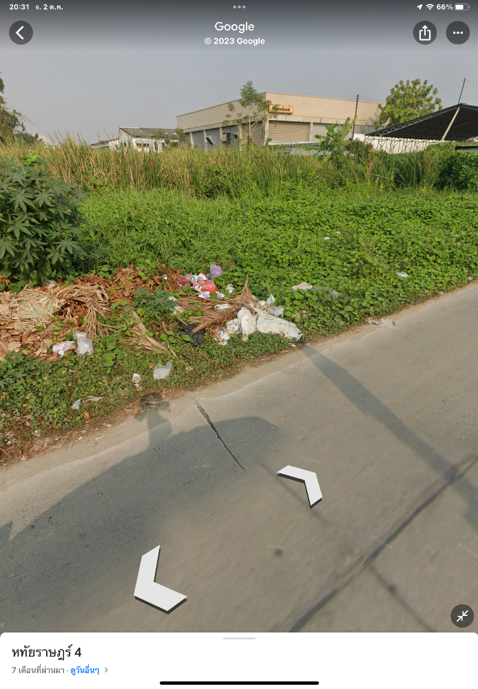 ขายที่ดินปทุมธานี รังสิต ธรรมศาสตร์ : ขายที่ดินเปล่า 1 ไร่ ในซอยหทัยราษฏร์4  ตารางวาละ 35,000 บาท ทำเลดี