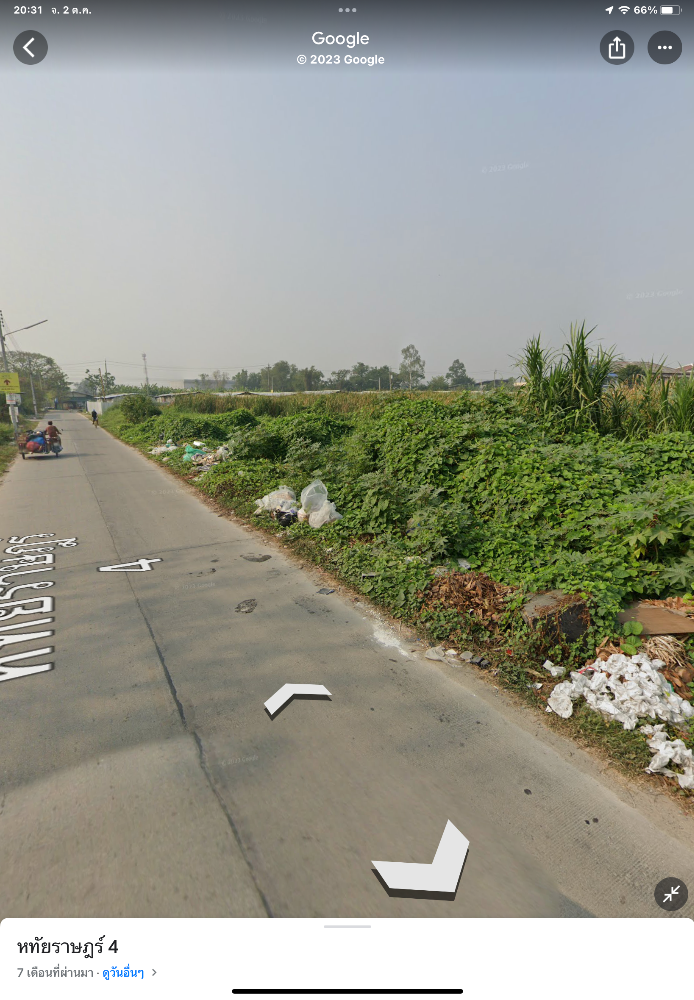 ขายที่ดินปทุมธานี รังสิต ธรรมศาสตร์ : ขายที่ดินเปล่า 1 ไร่ ในซอยหทัยราษฏร์4  ตารางวาละ 35,000 บาท ทำเลดี