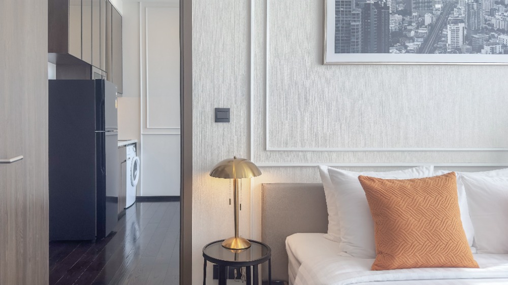 For RentCondoSukhumvit, Asoke, Thonglor : ✅ Condo for rent at Park Origin Thonglor, 1 Bedroom 32sqm. (B1) 𝑭𝑹𝑬𝑬 𝑾𝒊𝒇𝒊  (Service residence by Hampton) Accept a minimum 6-month contract