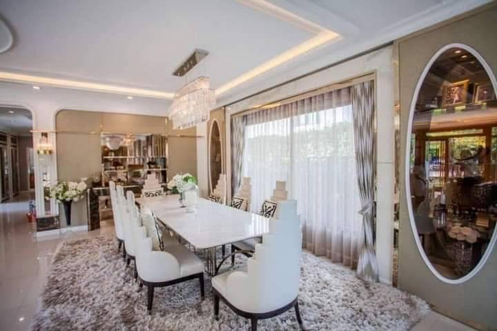 For RentHouseBangna, Bearing, Lasalle : 2-storey detached house for rent, luxurious, beautiful, fully furnished, The Grand Lux ​​​​Bangna.