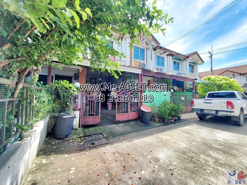 For SaleTownhomePhutthamonthon, Salaya : Townhouse for sale on the edge of Ploen Phet, Krathum Lom, Bang Krathuek, Phetkasem, Phutthamonthon Sai 4 areas: Pruksa Ville Village 10: 2 floors, 26.6 sq m: CODE NN-91291