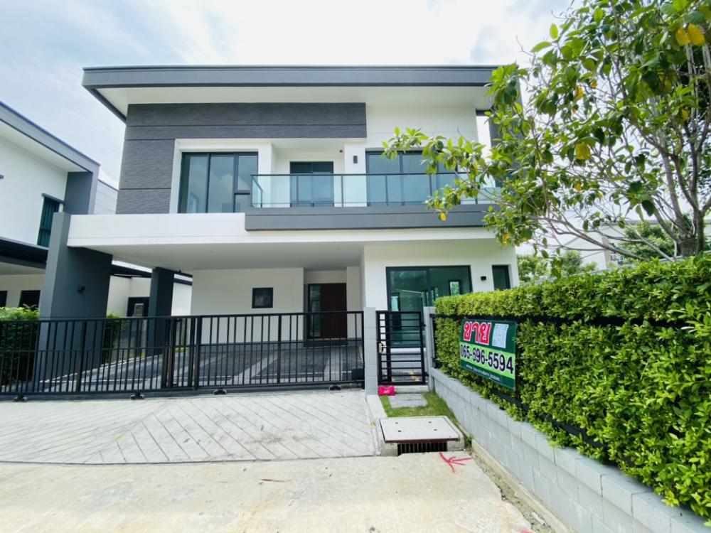 For SaleHouseLadkrabang, Suwannaphum Airport : #Urgent sale, luxury single house, private garden corner 