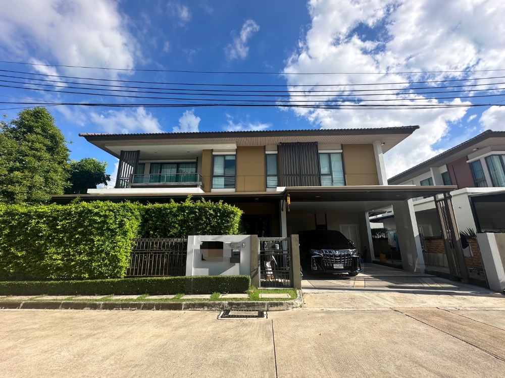 ขายบ้านนนทบุรี บางใหญ่ บางบัวทอง : ขาย บ้านเดี่ยวบุราสิริ ราชพฤกษ์ 345 หลังมุม 4 ห้องนอน บ้านสวย สภาพดีมากกก