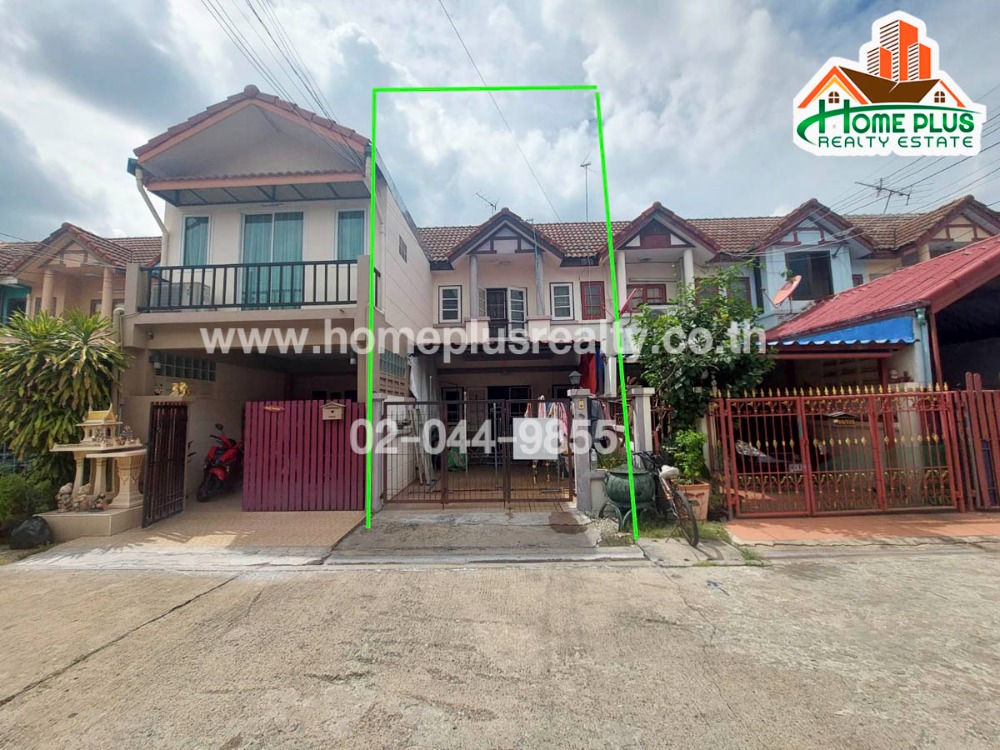 For SaleTownhomeChaengwatana, Muangthong : Flowery Home Village Soi Wat Salak Nuea, Tiwanon Road (near Muang Thong Thani)