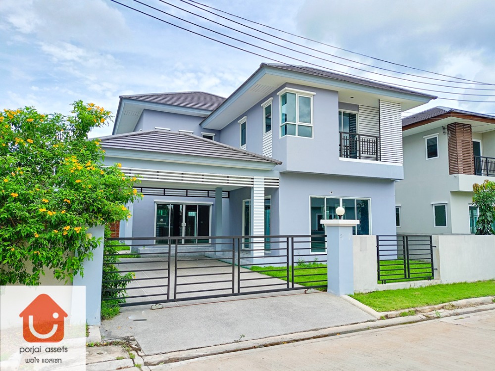 ขายบ้านพัฒนาการ ศรีนครินทร์ : ✨ขายบ้านเดี่ยว 🏡 ณุศาศิริ พระราม 9-วงแหวน บ้านเดี่ยวหลังใหญ่ 2 ชั้น แบบ 3 ห้องนอน🛏️ ขนาด 93.3 ตร.วา 📍ทำเลกรุงเทพกรีฑา