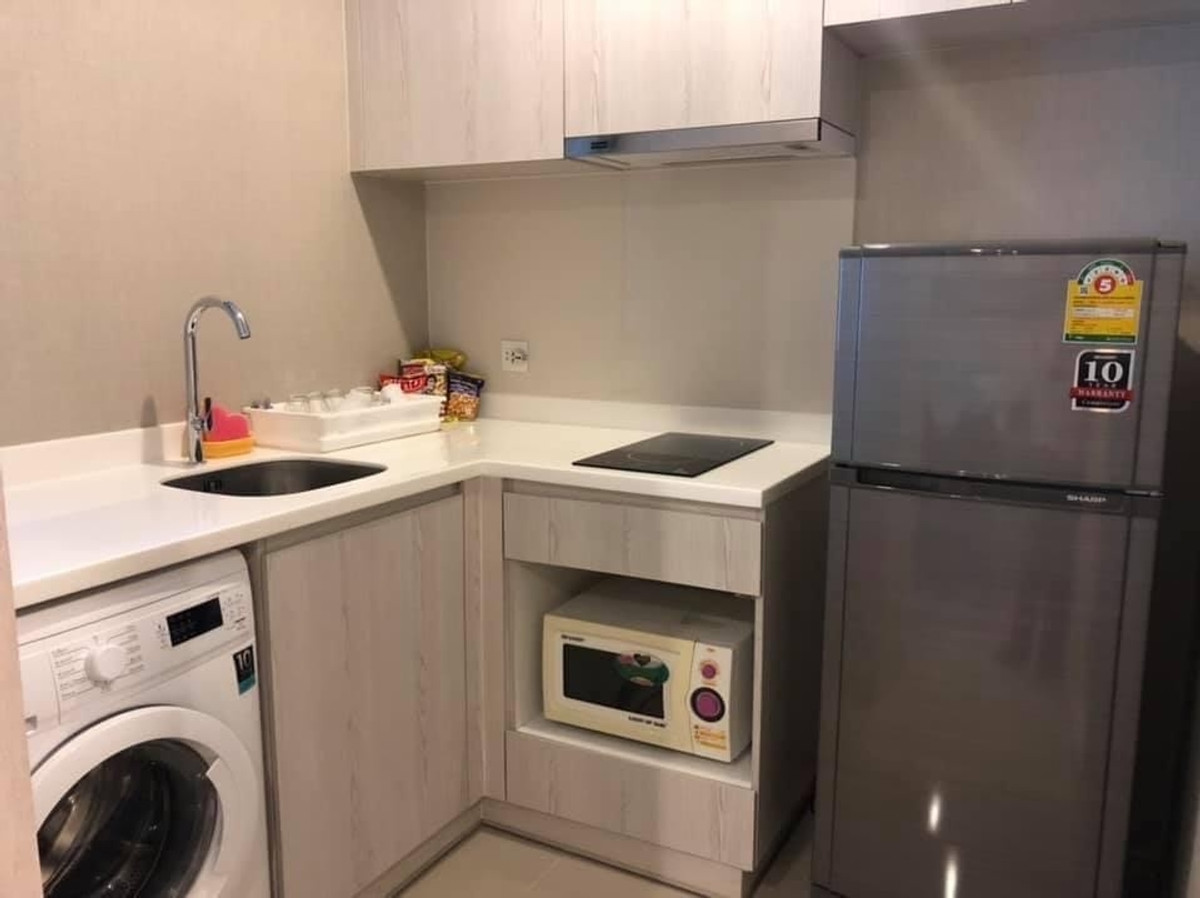 For RentCondoRama9, Petchburi, RCA : Life Asoke | 35 sq m. Beautifully decorated room, ready to move in in May 📞 Line:@pukkhome (with @ )