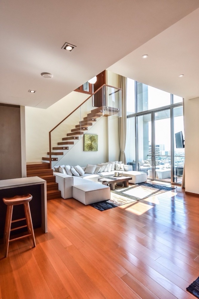 For SaleCondoSathorn, Narathiwat : Sell with tenant til 14 March 2026
Duplex room for sale at The Sukhothai Residences, 1 bedroom (floor plan 2 bedrooms), wide balcony, near MRT Lumpini