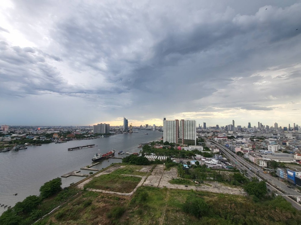 For RentCondoRama3 (Riverside),Satupadit : Condo for rent, U delight resident riverfront, 28th floor, room facing the Chao Phraya River, very beautiful view.