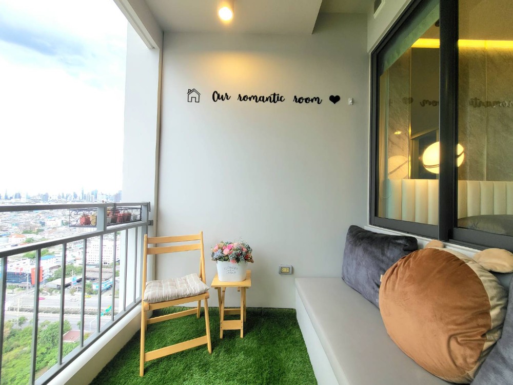 For RentCondoRama3 (Riverside),Satupadit : Condo for rent, U delight resident riverfront, 28th floor, room facing the Chao Phraya River, very beautiful view.