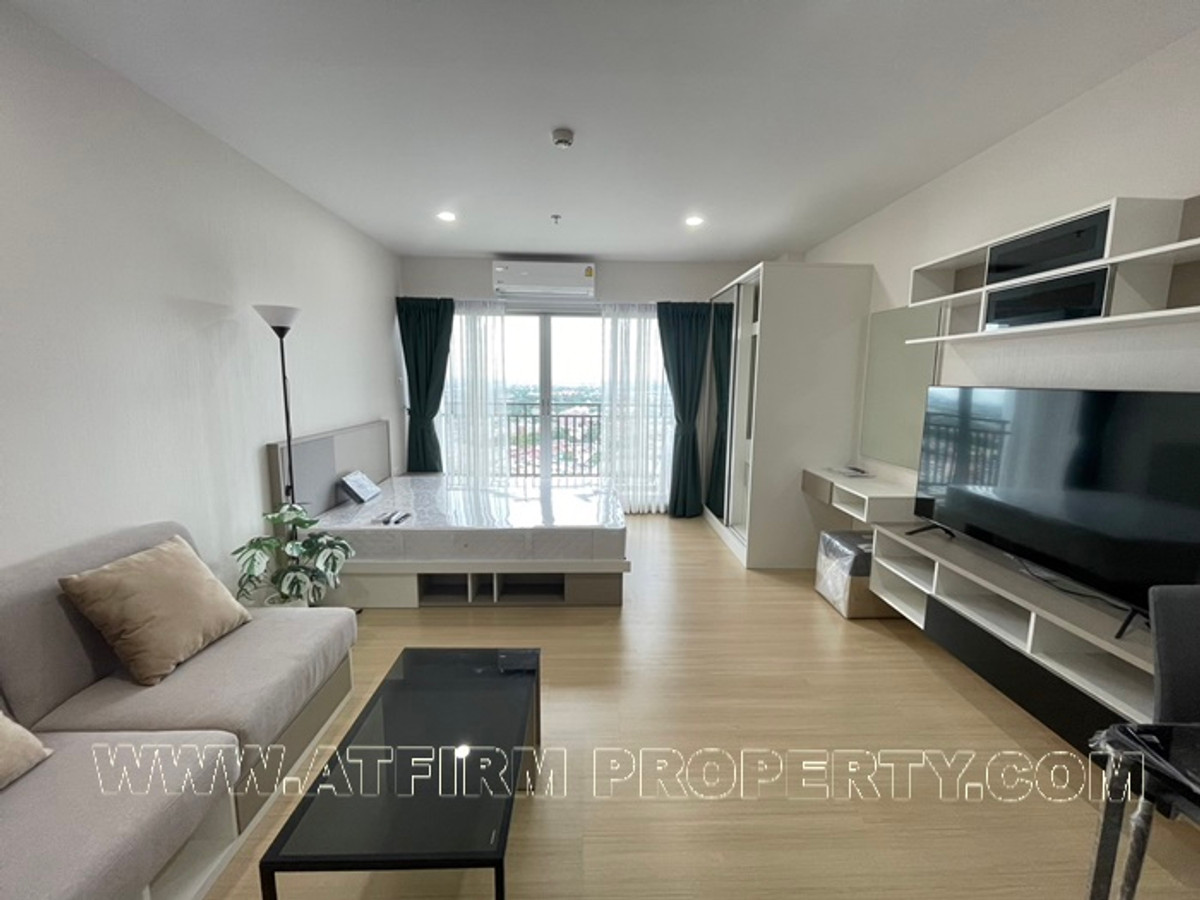 For RentCondoBang kae, Phetkasem : Beautiful room for rent, studio 33 sq m., large balcony, Supalai Veranda Phasi Charoen Station Condo, 26th floor, clear view, call 087-556-4977 Aon📞