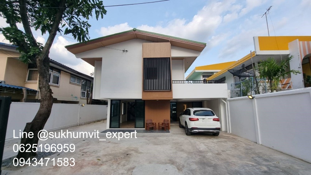 ขายบ้านอ่อนนุช อุดมสุข : (BTS ปุณณวิถี BTS อุดมสุข) ขาย บ้านเดี่ยวรีโนเวทแล้ว เหมาะทำโฮมออฟฟิศ  ซอยสุขุมวิท101/1 ขนาด  4 ห้องนอน 2 ห้องน้ำ 61 ตรว. ซอยวชิรธรรมสาธิต 52
