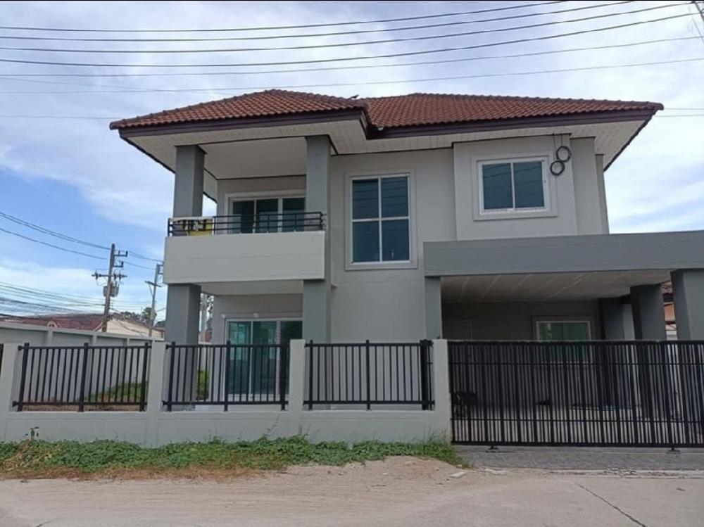 For SaleHousePattaya, Bangsaen, Chonburi : Large single house, first hand, on Mit Samphan Road 15, near Bangsaen, Chonburi Province