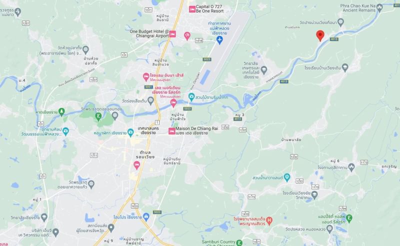 ขายที่ดินเชียงราย : แบ่งขายที่ดิน 162, 234, 230 ตารางวา ใกล้ตัวเมืองเชียงราย เส้นเลียบแม่น้ำกก ถนนทางหลวงชนบท ตำบลริมกก อำเภอเมืองเชียงราย จังหวัดเชียงราย