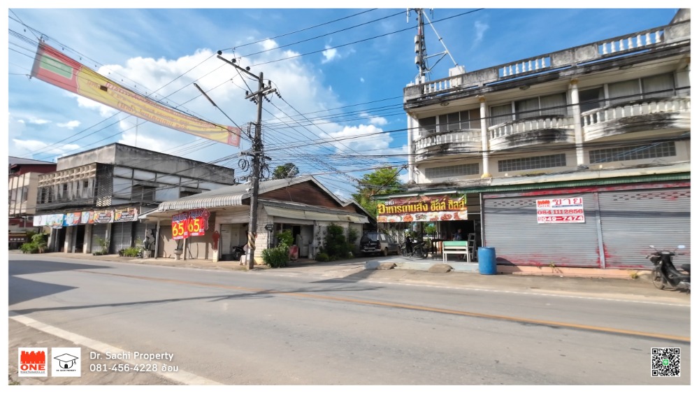 ขายอาคารพาณิชย์เชียงใหม่ : ขาย/เช่า อาคาพาณิชย์ อ.ฝาง 2 ชั้นครึ่ง 2 คูหา 45.7 ตร.ว. ตึกทะลุถึงกัน, ใกล้ที่ว่าการอำเภอฝาง จ.เชียงใหม่