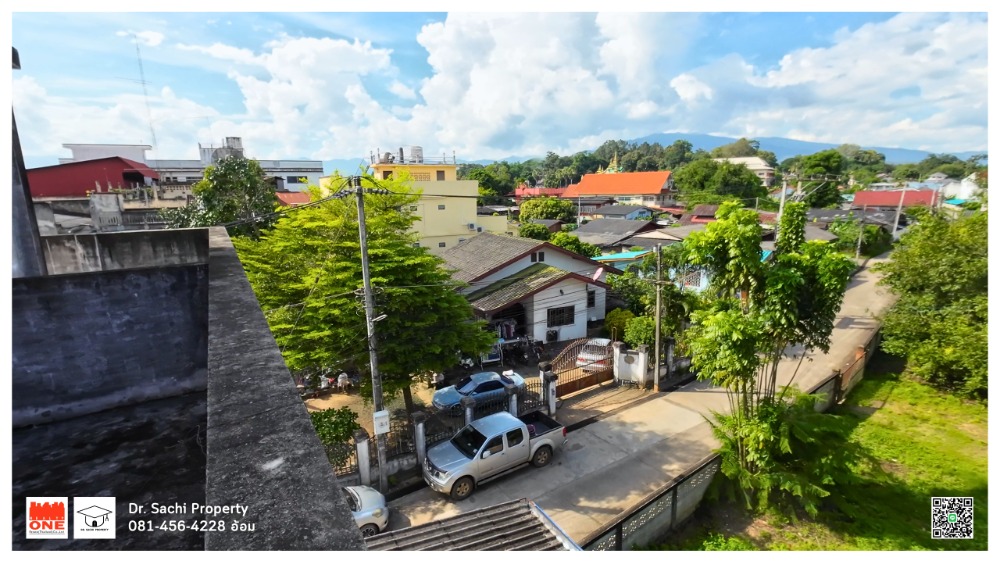 ขายอาคารพาณิชย์เชียงใหม่ : ขาย/เช่า อาคาพาณิชย์ อ.ฝาง 2 ชั้นครึ่ง 2 คูหา 45.7 ตร.ว. ตึกทะลุถึงกัน, ใกล้ที่ว่าการอำเภอฝาง จ.เชียงใหม่