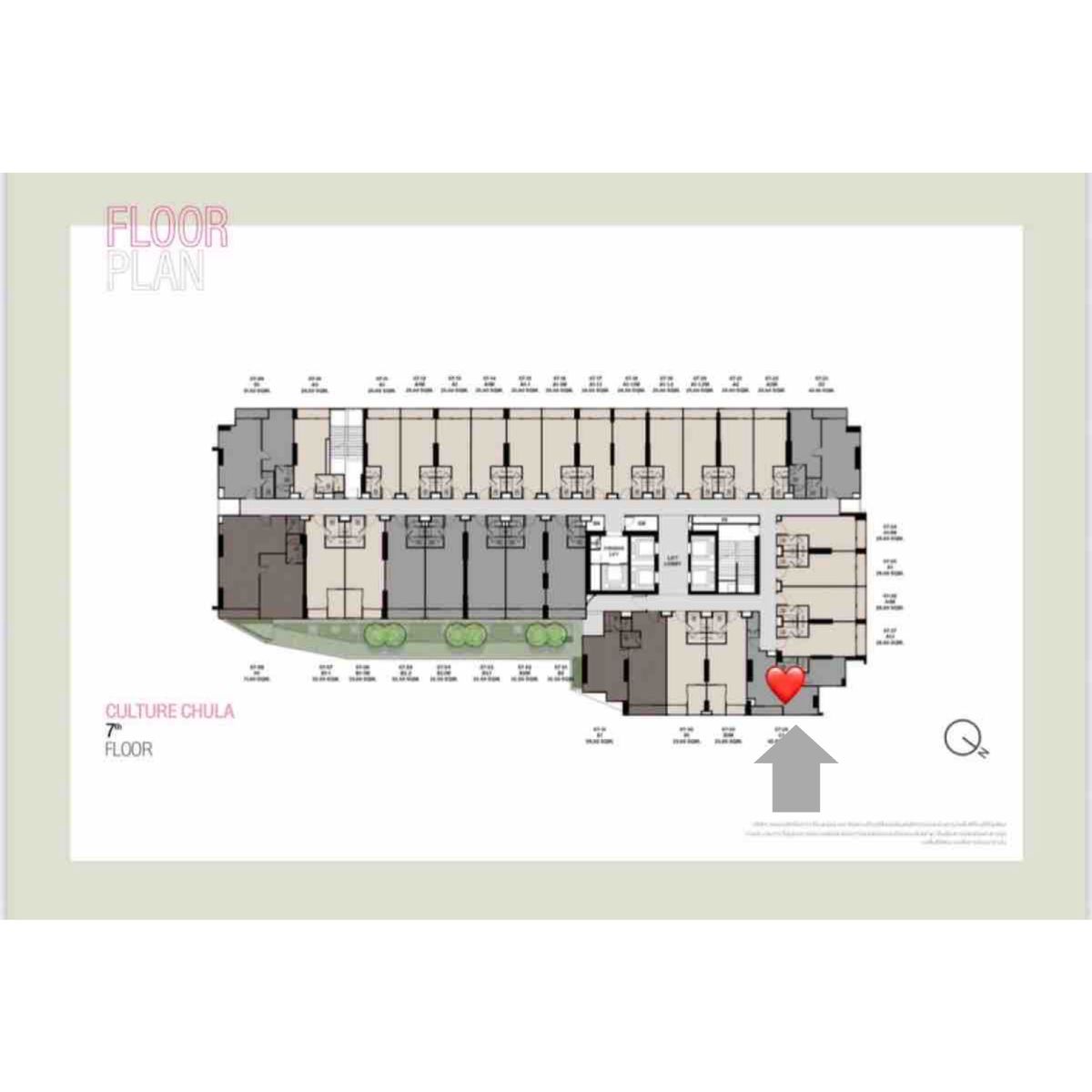 For SaleCondoSilom, Saladaeng, Bangrak : Wide front room, 2Beds, 2Baths, 2Parking spaces, best location!! Facing the project, not attached to the building + garden view❤️There are many rooms to choose from!! Good price🔥The owner sells the room himself🙂