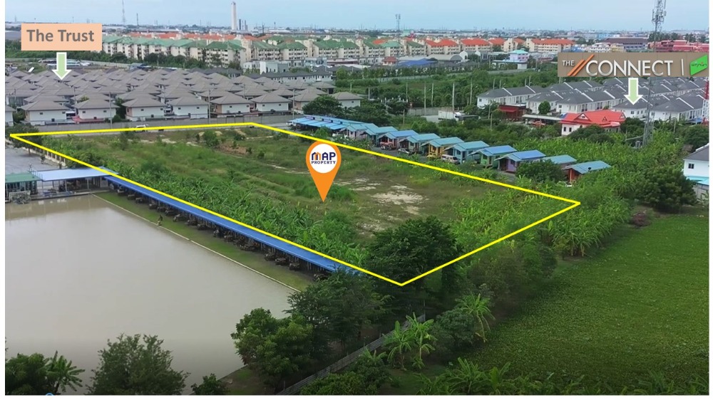 For SaleLandLadkrabang, Suwannaphum Airport : Land in the urban community area, Suvarnabhumi zone Beautiful plot of land