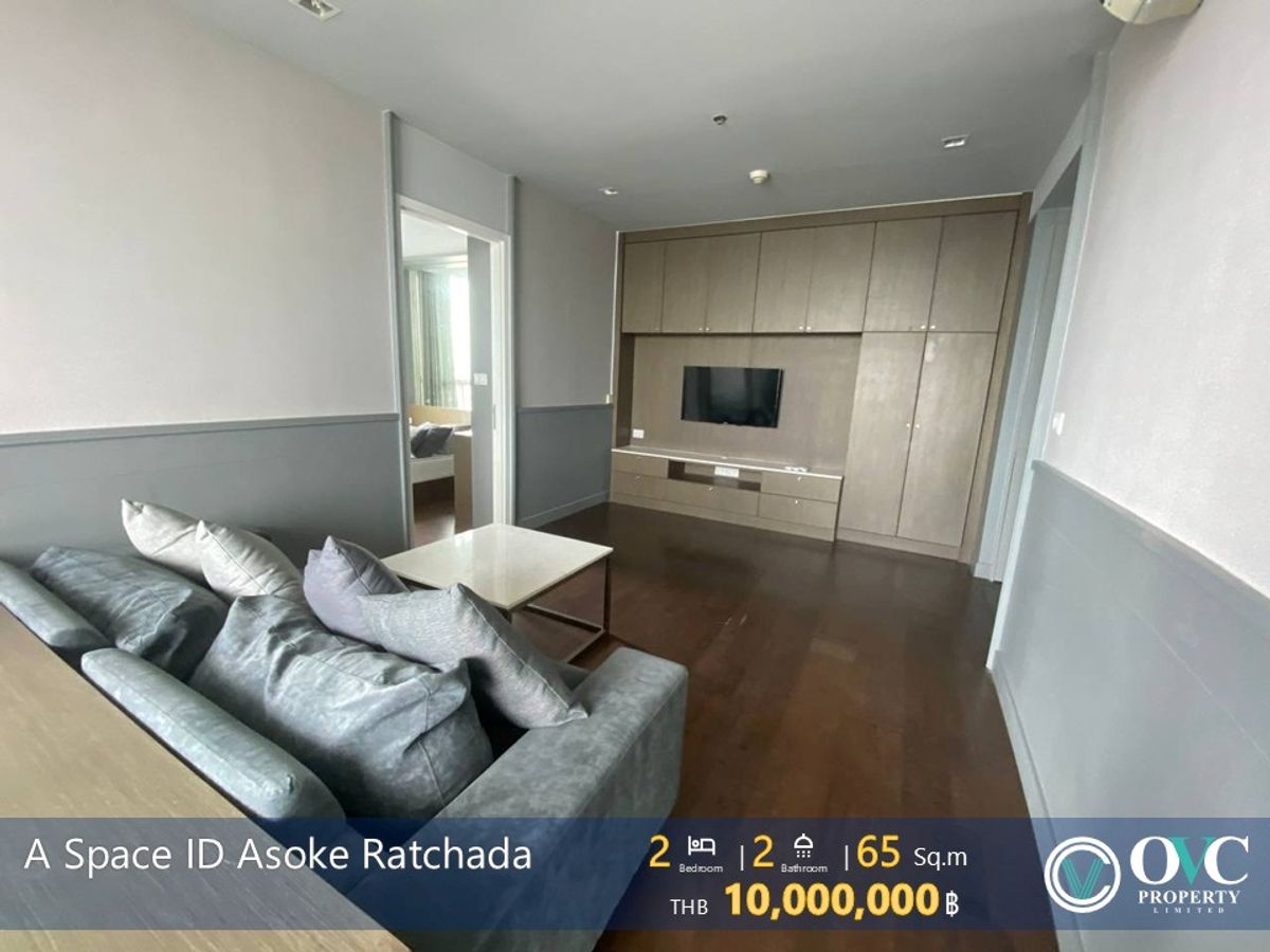 For SaleCondoRama9, Petchburi, RCA : 2 bed for SELL @ A Space ID Asoke Ratchada