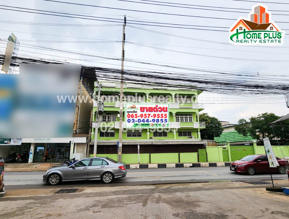 For SaleShop HouseMahachai Samut Sakhon : Commercial building, 3 and a half floors, 2 units, next to Ekachai Road, Samut Sakhon (near Lotus, Go Fresh, Supermarket, Pho Chae)
