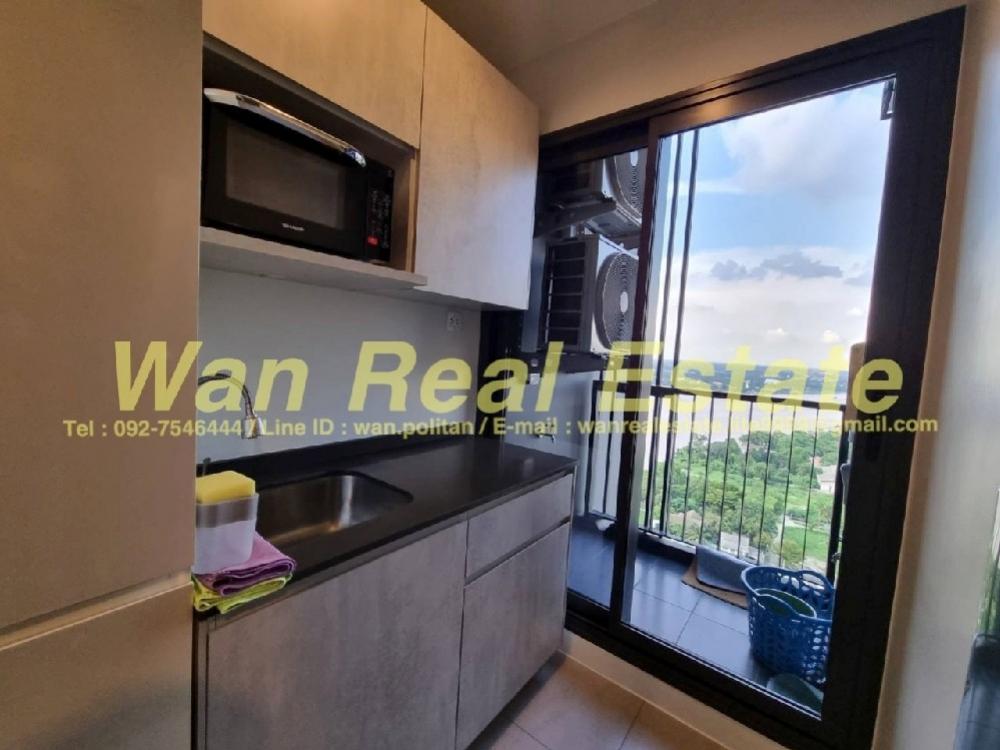 For RentCondoRattanathibet, Sanambinna : For rent Politan Aqua, 24th floor, size 30 sq m., river view, beautifully decorated (built-in), new room, never rented before