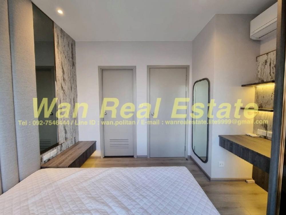 For RentCondoRattanathibet, Sanambinna : For rent Politan Aqua, 24th floor, size 30 sq m., river view, beautifully decorated (built-in), new room, never rented before