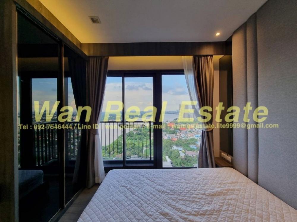 For RentCondoRattanathibet, Sanambinna : For rent Politan Aqua, 24th floor, size 30 sq m., river view, beautifully decorated (built-in), new room, never rented before