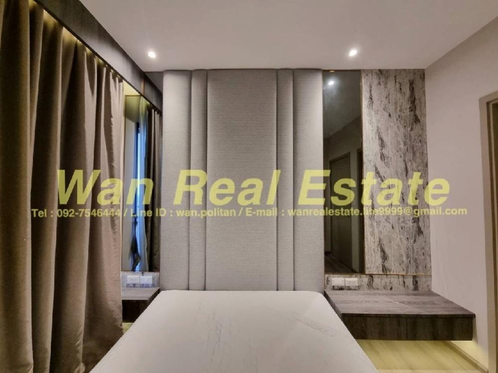 For RentCondoRattanathibet, Sanambinna : For rent Politan Aqua, 24th floor, size 30 sq m., river view, beautifully decorated (built-in), new room, never rented before