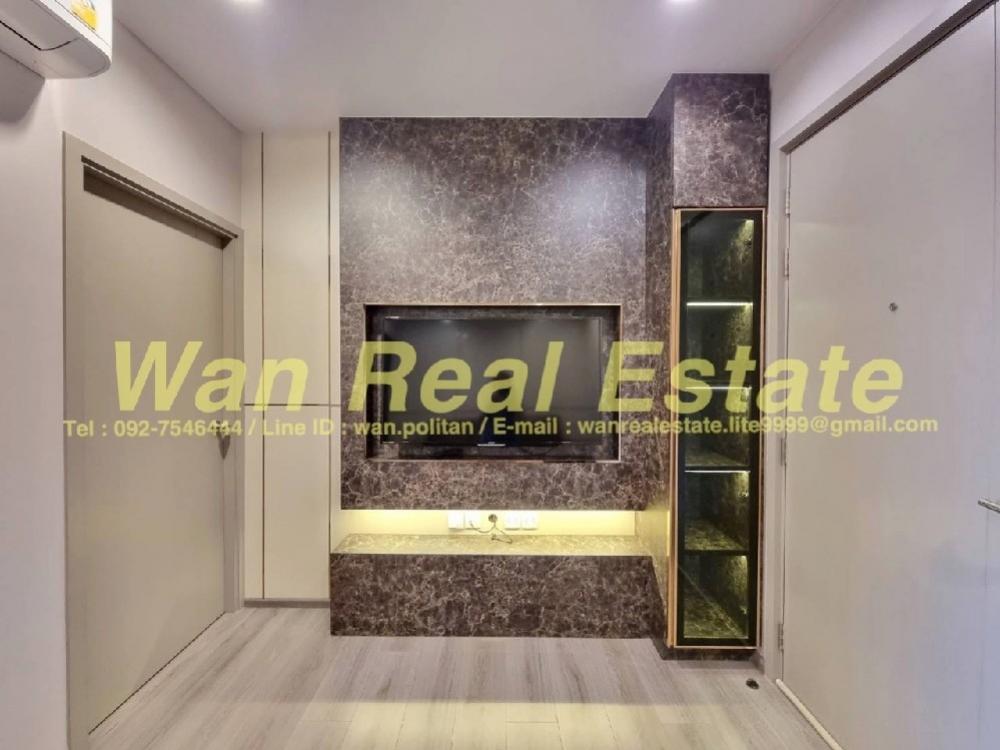 For RentCondoRattanathibet, Sanambinna : For rent Politan Aqua, 24th floor, size 30 sq m., river view, beautifully decorated (built-in), new room, never rented before