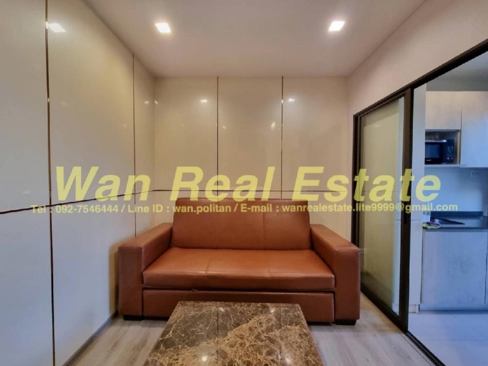 For RentCondoRattanathibet, Sanambinna : For rent Politan Aqua, 24th floor, size 30 sq m., river view, beautifully decorated (built-in), new room, never rented before