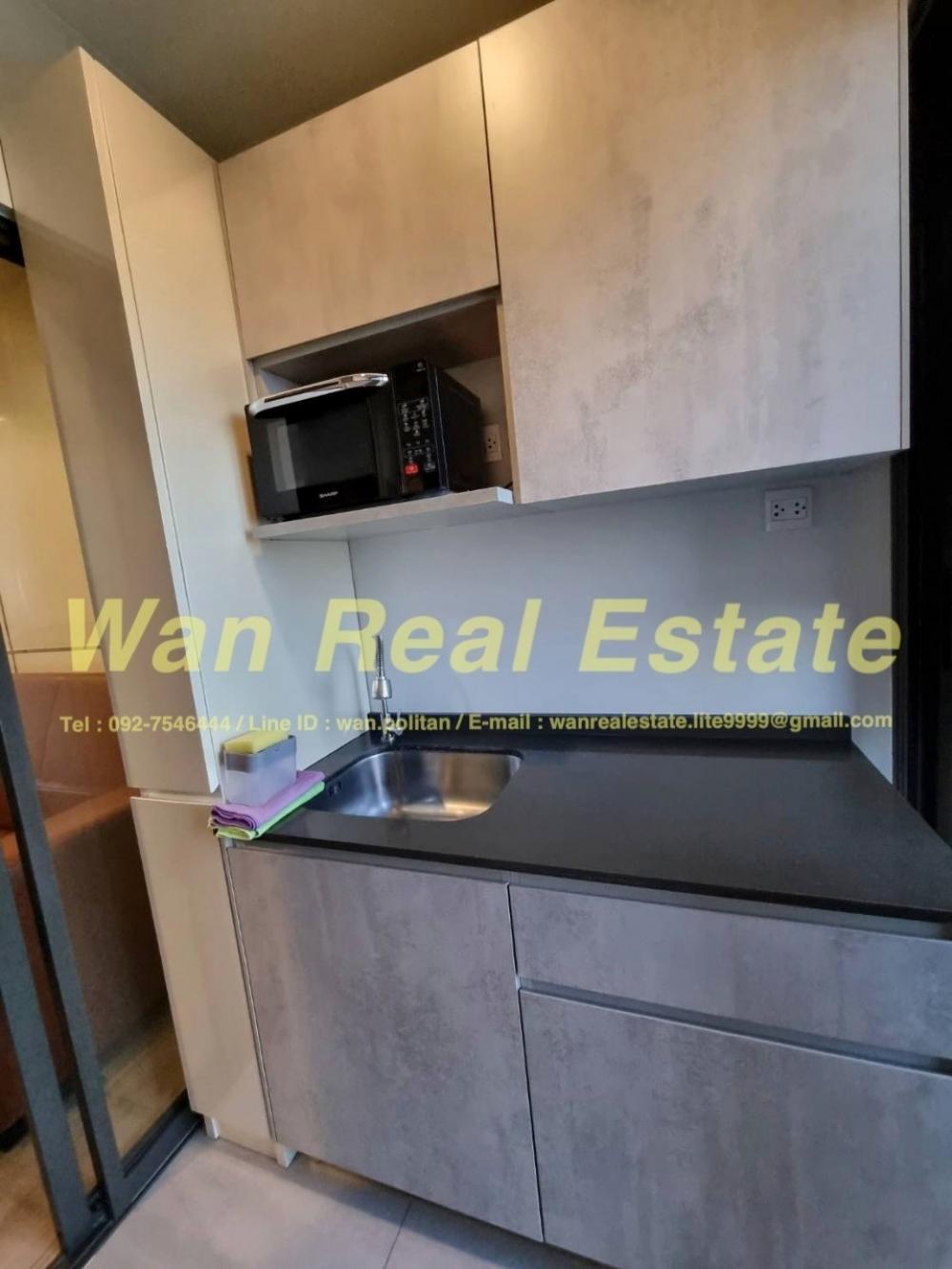 For RentCondoRattanathibet, Sanambinna : For rent Politan Aqua, 24th floor, size 30 sq m., river view, beautifully decorated (built-in), new room, never rented before